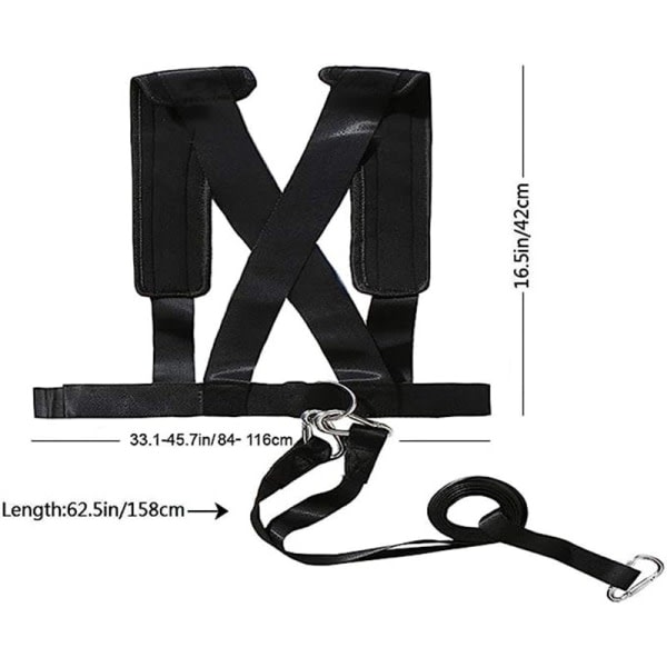 Sled Harness Tire Pull Harness Fitness Resistance Training Workout โ image 3