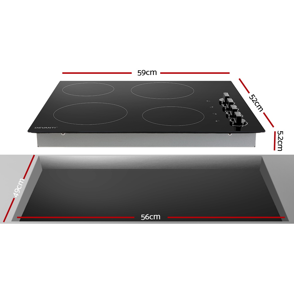 Devanti Electric Ceramic Cooktop 60cm โ image 3