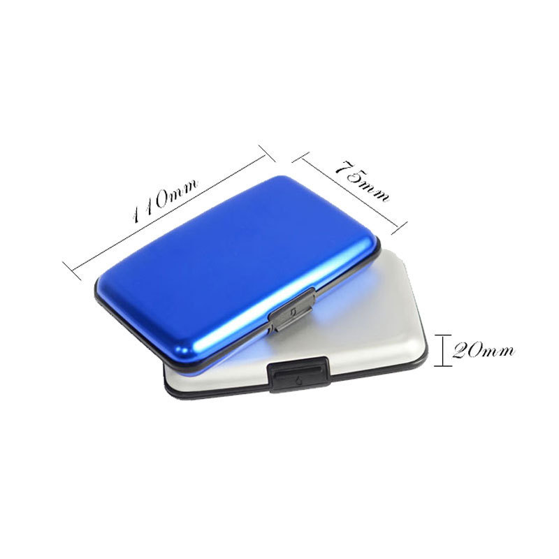 3-Pcs Rose red Slim Aluminium Credit Card Holder RFID Blocking Wallet Hard Shell Case Business Card Organiser Lightweight Pocket Size for Everyday Use โ image 5