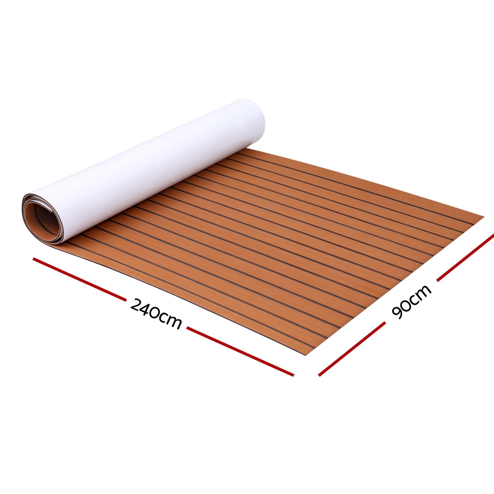 Seamanship EVA Foam Boat Flooring Decking Mat 240x90cm 6mm Brown โ image 2
