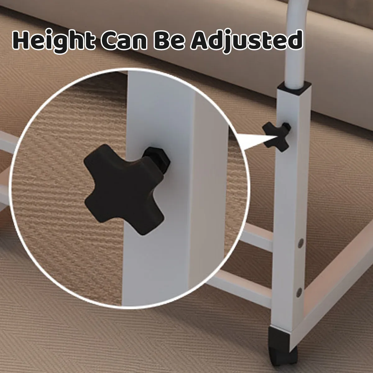 Laptop Desk Adjustable Height Mobile Side Table Ergonomic Design Stable Durable โ image 5