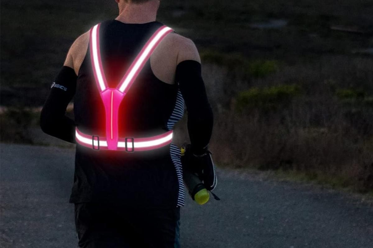 LED Reflective Vest Running Gear USB Rechargeable LED Light Up Vest High Visibility with Adjustable Waist and Shoulde for Night Walking Cycling, High โ image 3