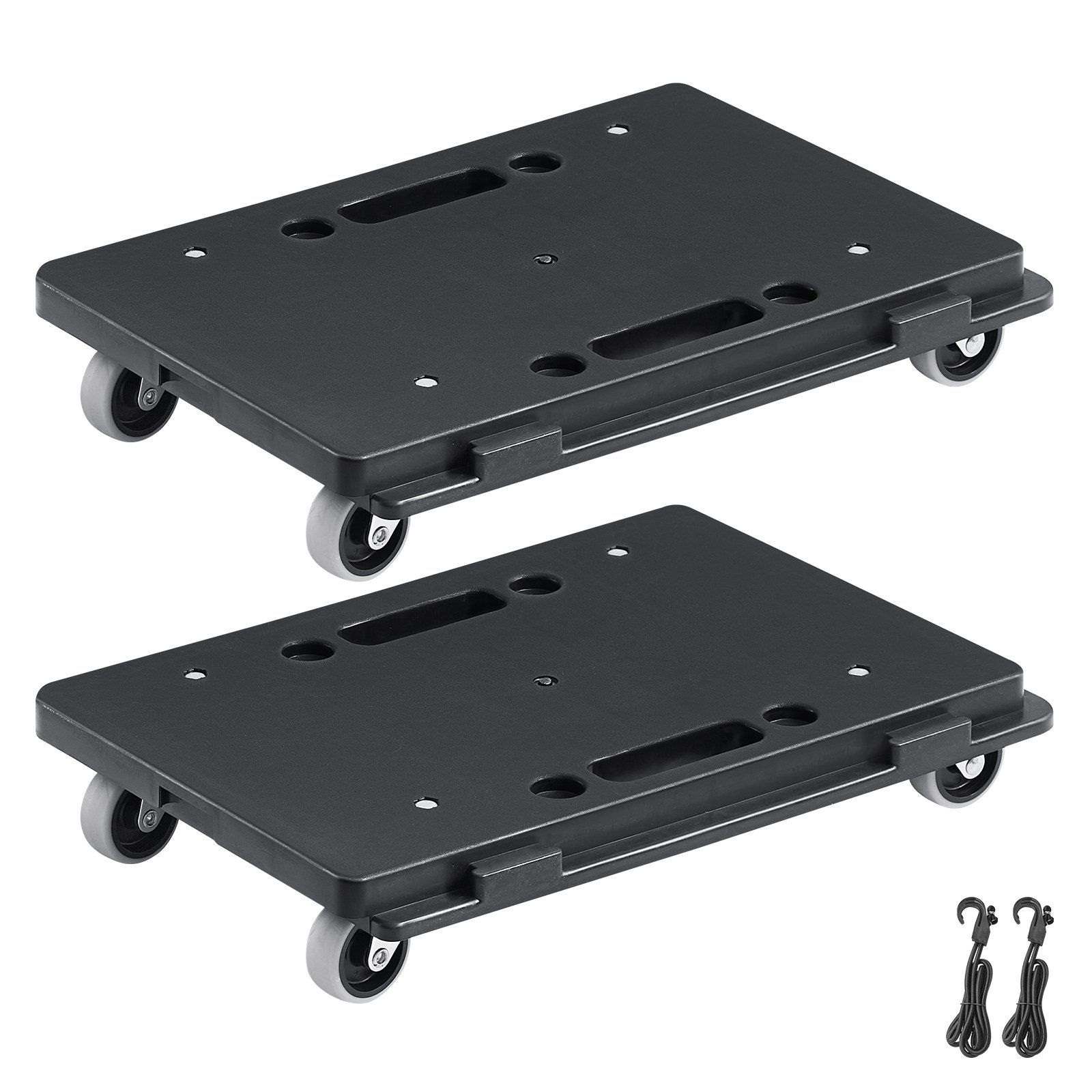 Furniture Dolly, 2 Pack Heavy Duty Furniture Mover with Wheels, 500 lbs Capacity Each, Portable Moving Rollers with 4 Wheels, Small Flat Dolly Cart with