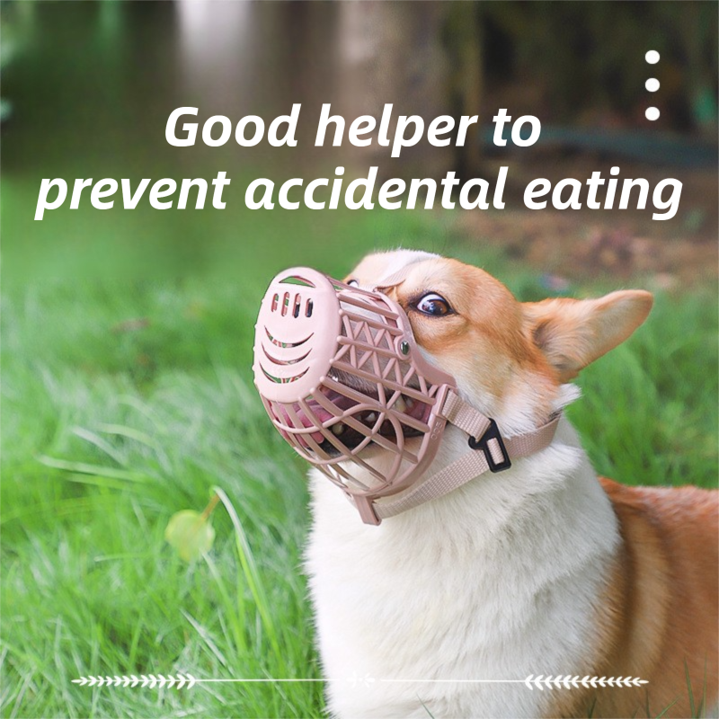 Anti-Biting & Anti-Foraging Dog Muzzle - Breathable & Soft TPE Safety Mask with Secure Straps (#3 Fits 10kg ) — image 2