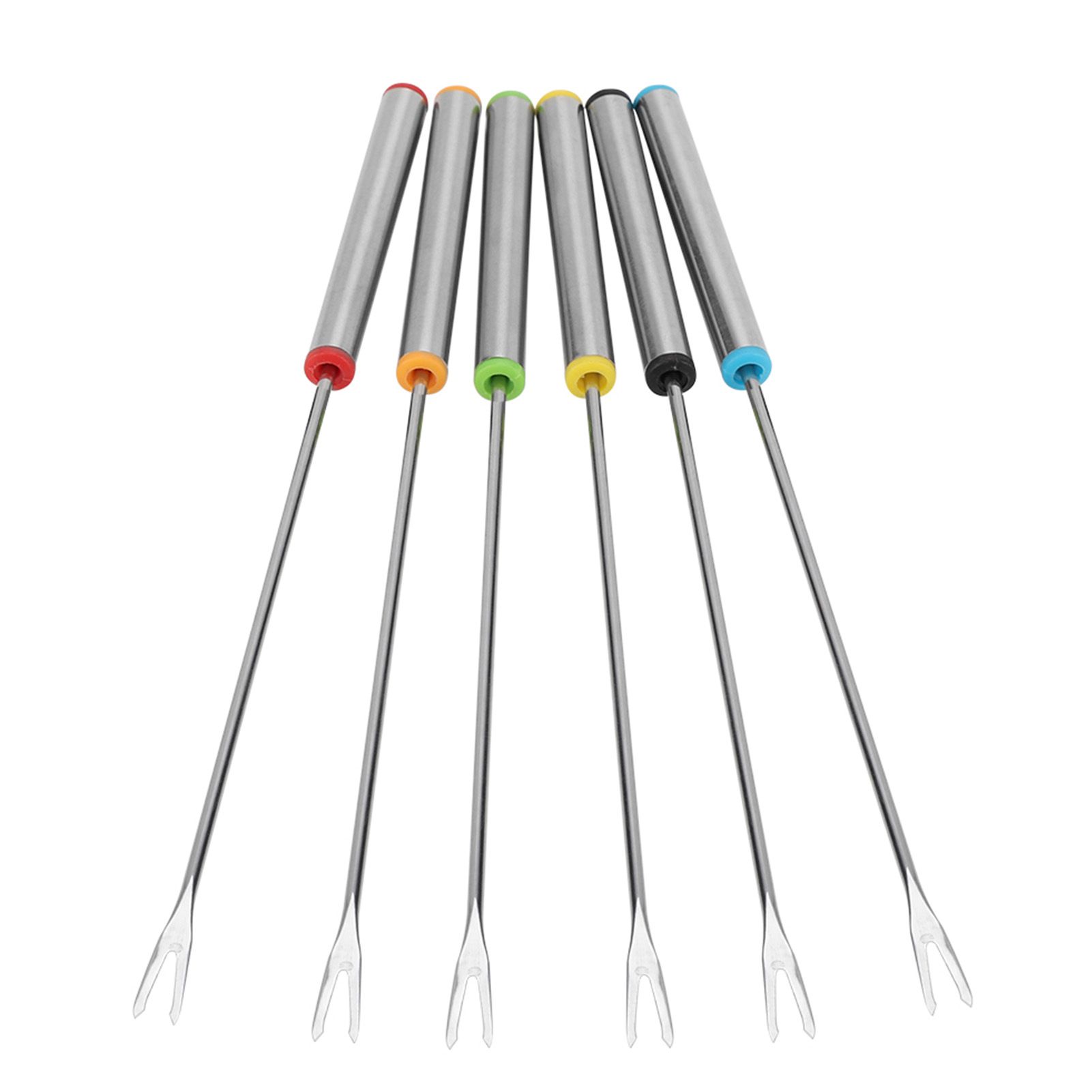 6pcs/Set Stainless Steel Chocolate Cheese Dessert Fondue Pot Forks Kitchen Tool Tableware โ image 3