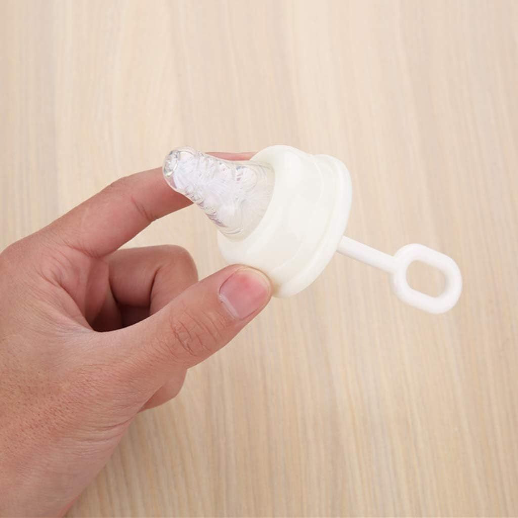 5 Pcs White Pacifier Cleaning Set,Nipple Cleaner Nipples Brush Cleaning Tools Professional Bristle High Density Pacifier Soother Accessories,Bottle-Feeding โ image 6