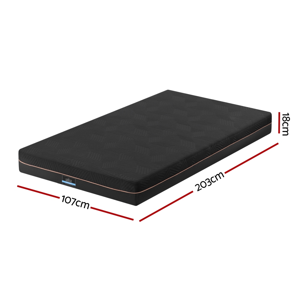 Giselle 18cm Memory Foam Mattress Green Tea Foam Cool Gel Foam Mattresses King Single โ image 3
