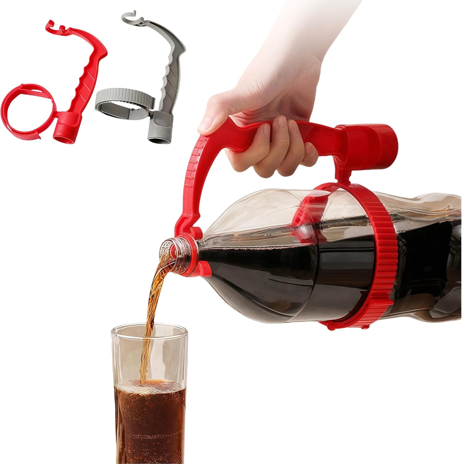 Adjustable Anti-Slip Grip Assist Handle for Large Drink Bottles 2 Pack