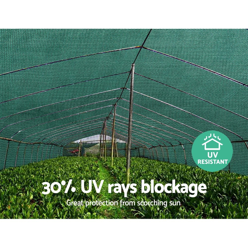 Instahut 30% Shade Cloth 1.83x20m Shadecloth Wide Heavy Duty Green โ image 6
