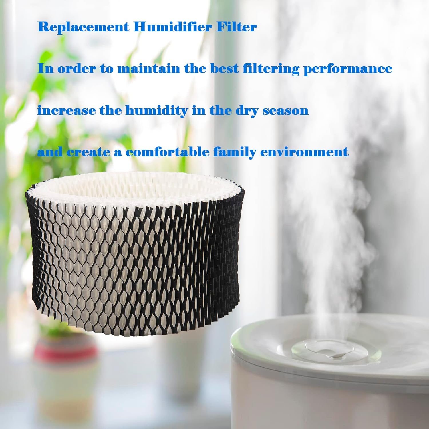 HWF62 Humidifier Filter Replacement, Compatible with for HWF62CS HWF62D SF212, Fits Sunbeam Models SCM1100, SCM1701, SCM1702, SCM1762(4 Pcs) โ image 6