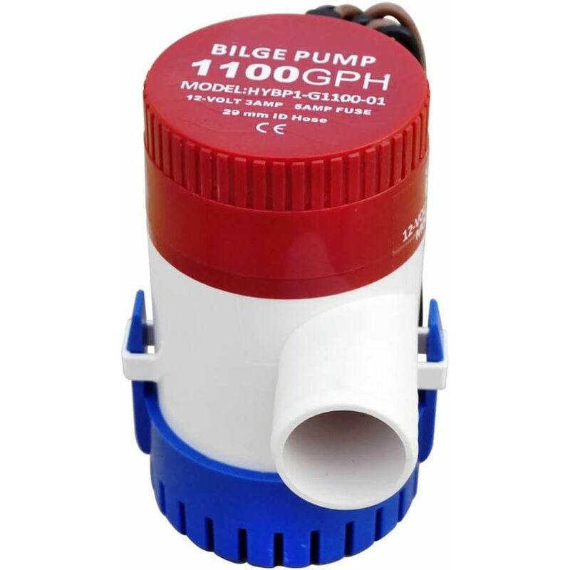 Marine Electric Bilge Pump 1100Gph 12V For Boat Caravan Rv Submersible Non-Automatic — image 4