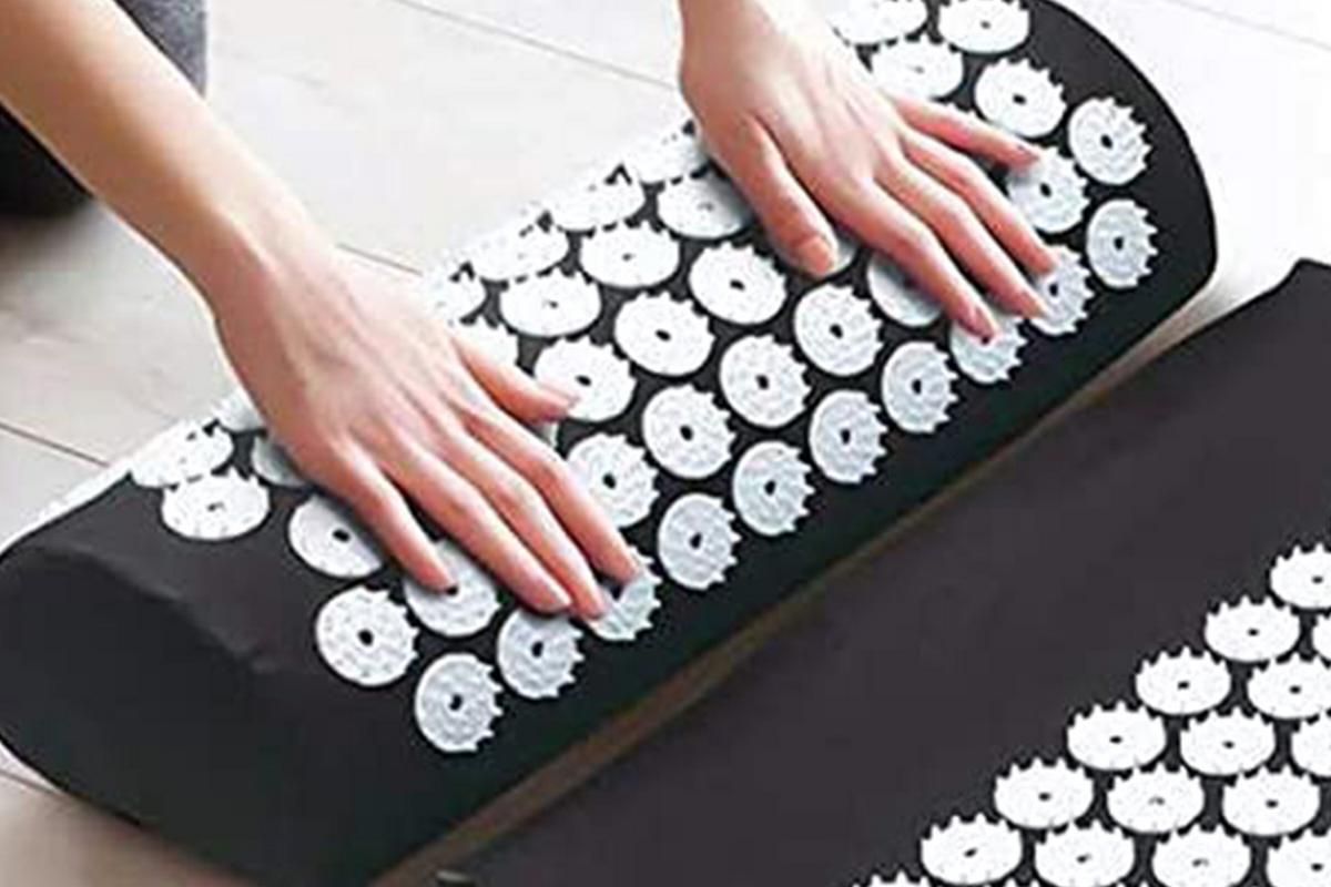 Body Massager Acupressure Cushion Mat(Black) — image 4