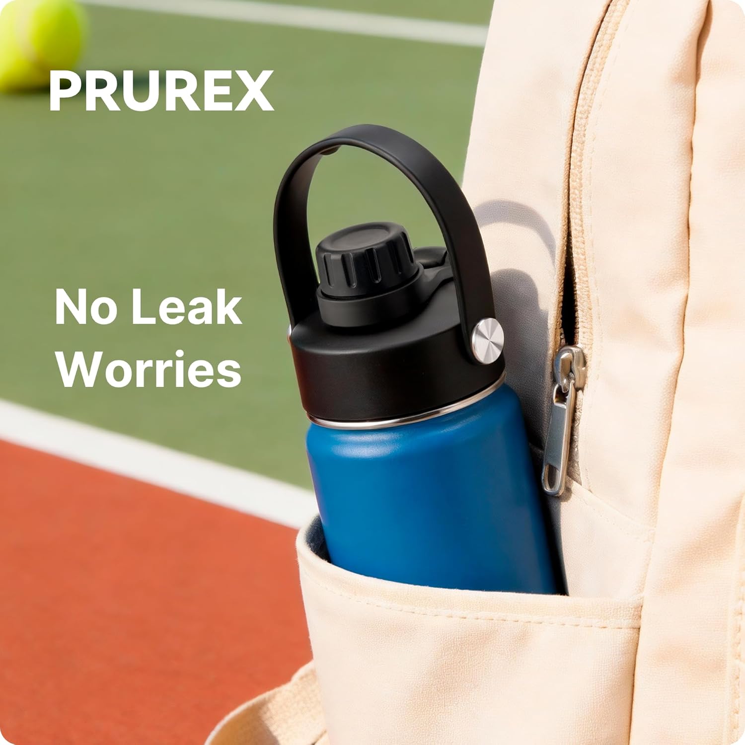 Replacement Spout Lid for Takeya Wide Mouth 18, 22, 24, 32, 40, 64oz, Water Bottle Lid with Carry Handle - Ideal for Gym & Sport — image 5