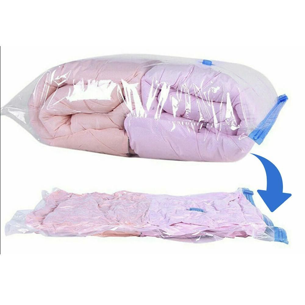 8 Pack Vacuum Storage Bags Space Saver Bags for Clothes Blankets with Valve - L — image 5