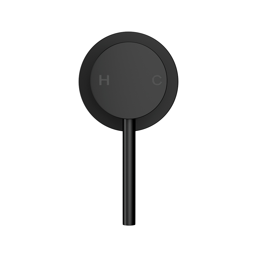 Cefito Basin Mixer Wall Tap Round Brass Faucet Shower Bathtub Black — image 3