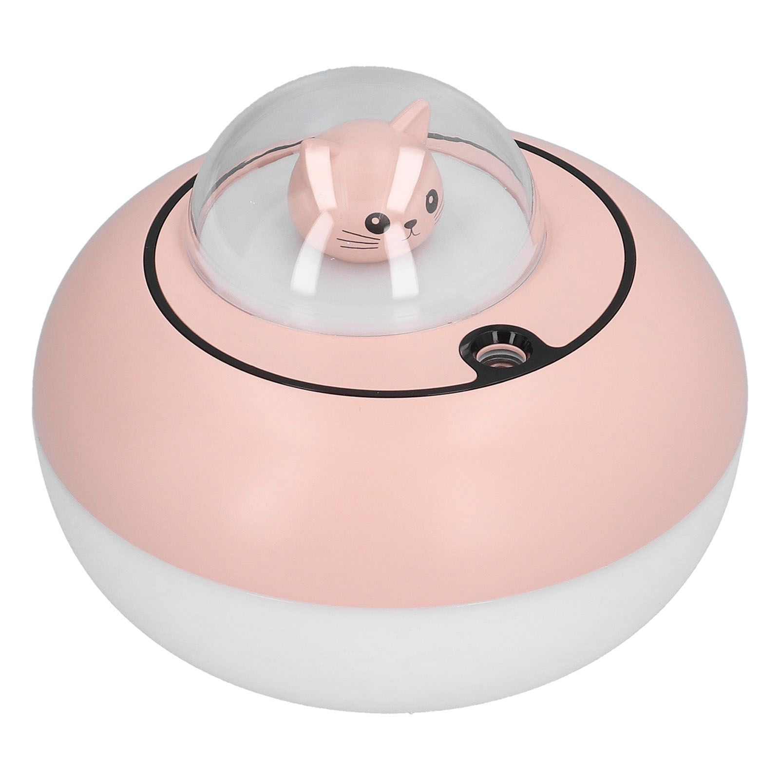 300ml LED Desk Humidifier White Pink USB Powered Mute Colorful Large Capacity Air Humidifier for Home Office โ image 3