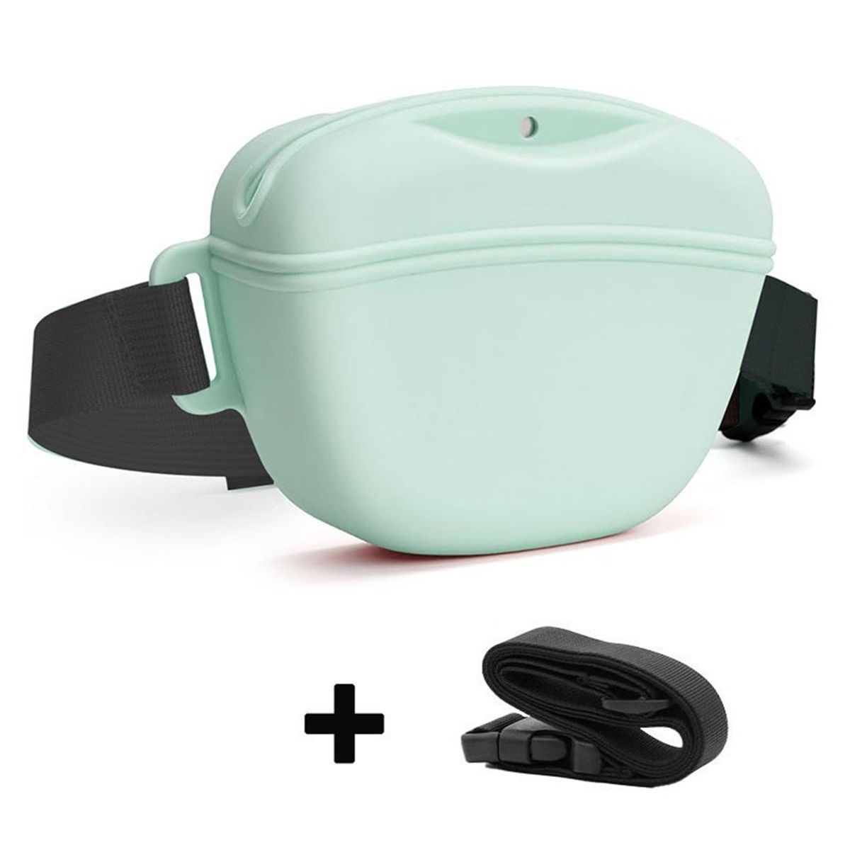 Upgraded Silicone Dog Treat Pouch with Training Clicker, Tighter Sealing to Prevent Food Spilling, Capacity Treat Bag with Waist Belt 2pcs — image 3
