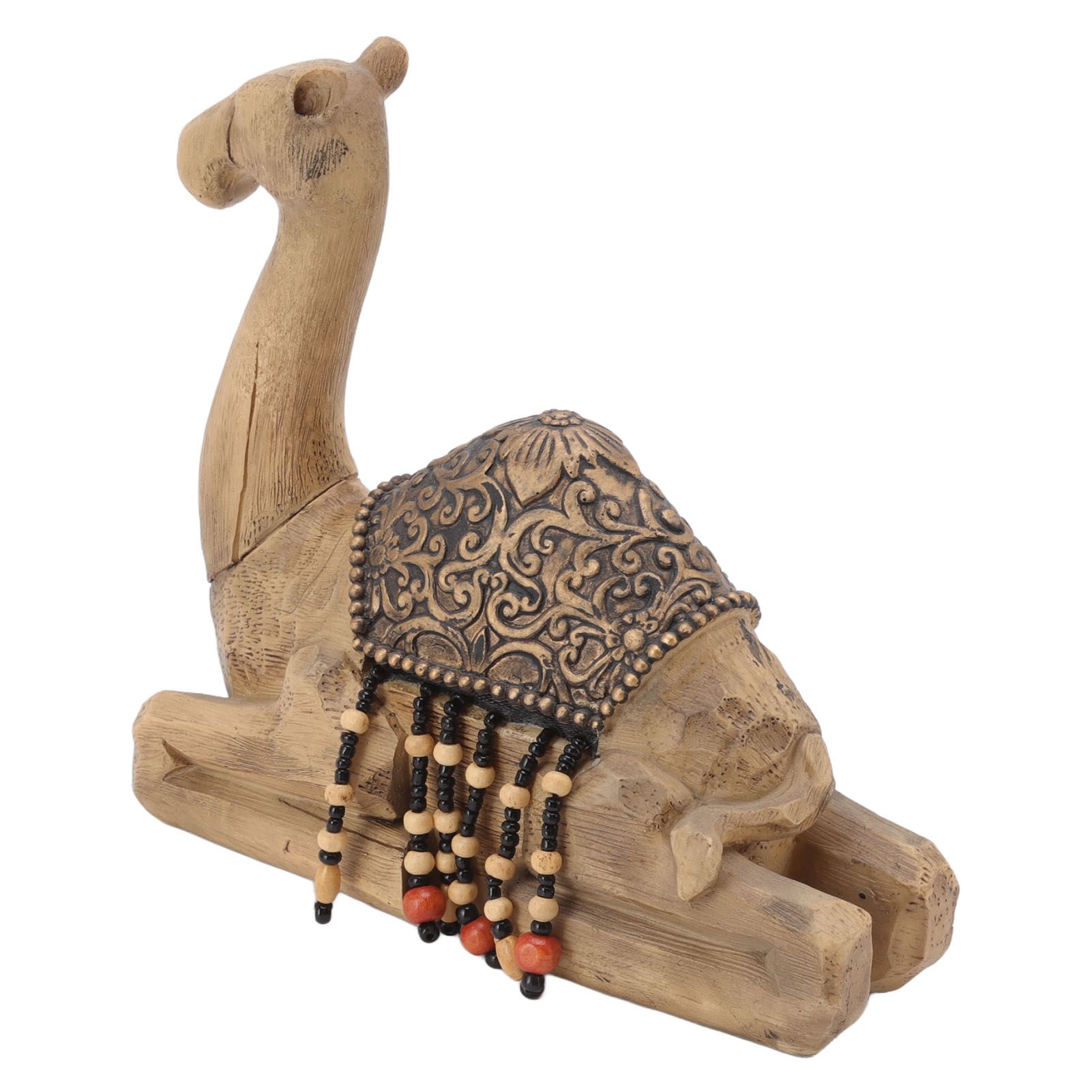 Camel Statue Durable Resin Flat Bottom Retro Style Exquisite Luster Camel Ornament for Home Office Decoration โ image 4