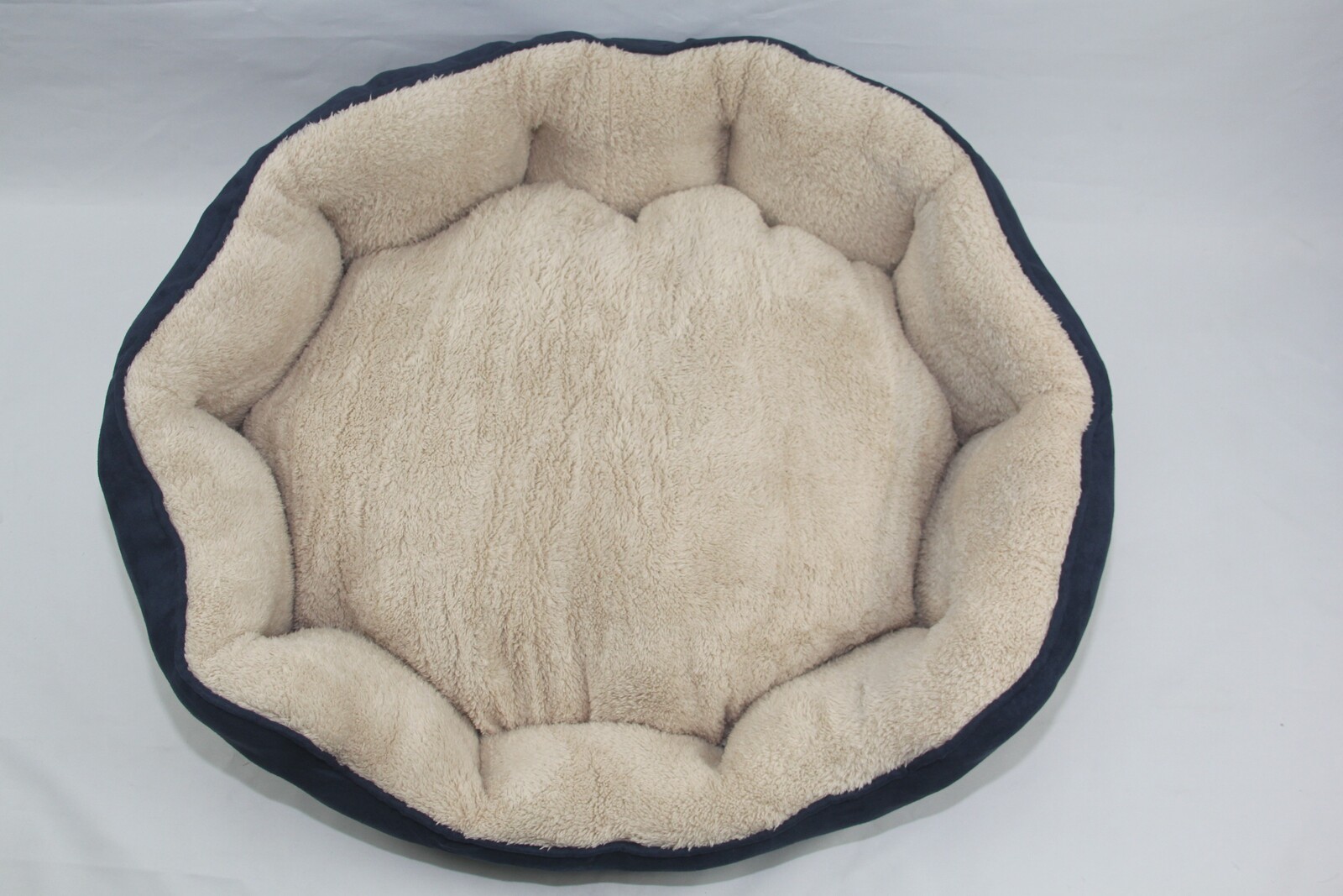 YES4PETS Blue / Grey Washable Fleece Soft Pet Dog Puppy Cat Bed-Large — image 3