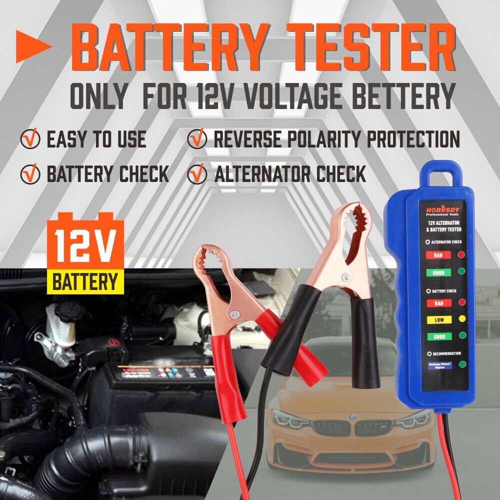 Digital 12V Alternator Battery Tester Car Load Tester Automotive Voltage Check — image 6