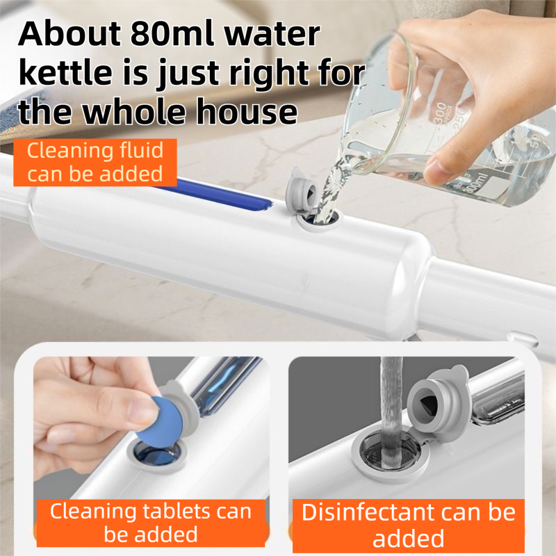 3-in-1 Spray Window Squeegee with 35cm Clean-Panel & 115cm Extension Pole - Multi-functional Spray, Scrub & Squeegee Tool with 3 Microfiber Cloths โ image 5