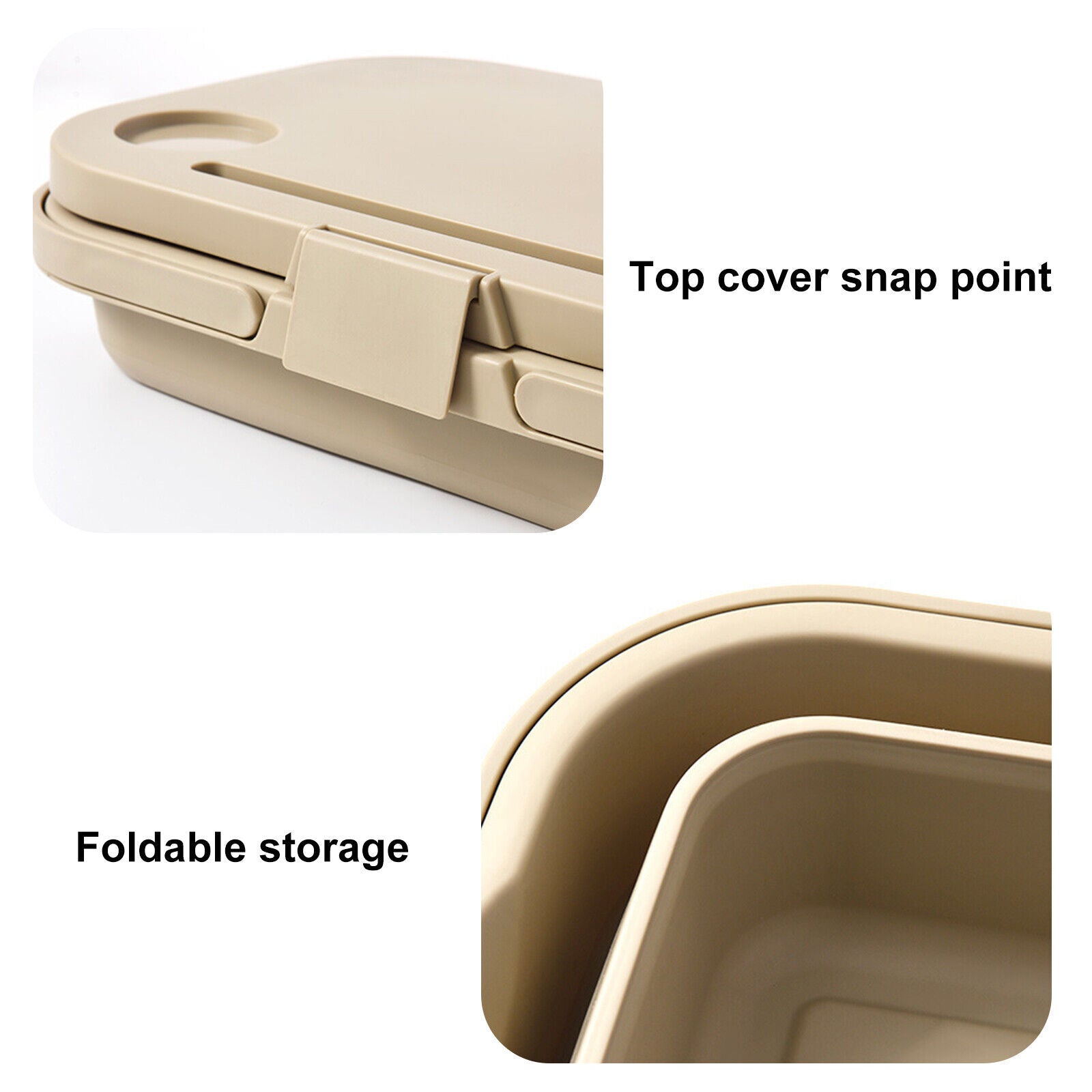 3 In 1 Folding Camping Storage Box Outdoor Food Fruit Container Picnic Table Basket โ image 6