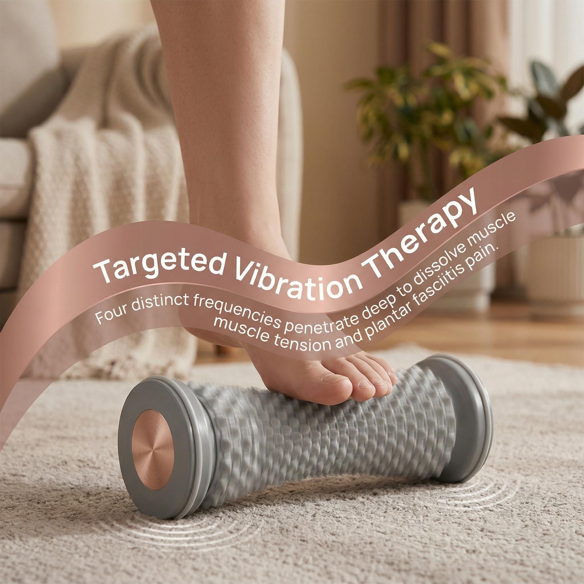 Foot Massager Roller for Plantar Fasciitis Relief - Home Muscle Recovery Tool with Acupressure Nodes, Versatile for Full-Body Soothing After Workouts or Long — image 6