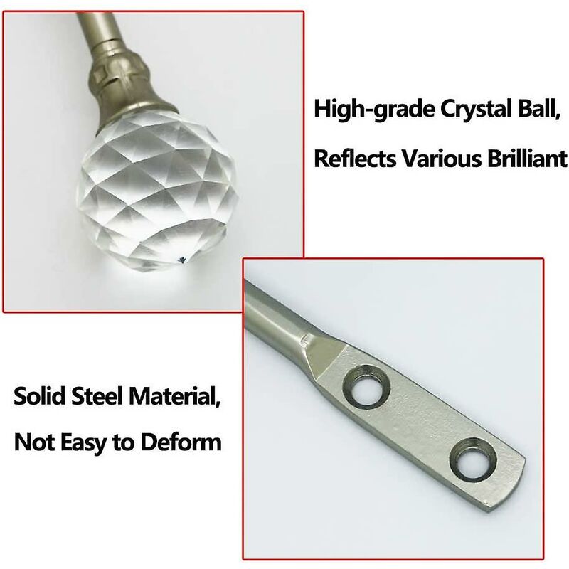 Curtain Tiebacks Wall Hooks U Metal Curtain Tiebacks, Metallic Curtain 2 Pack (Silver) â image 4