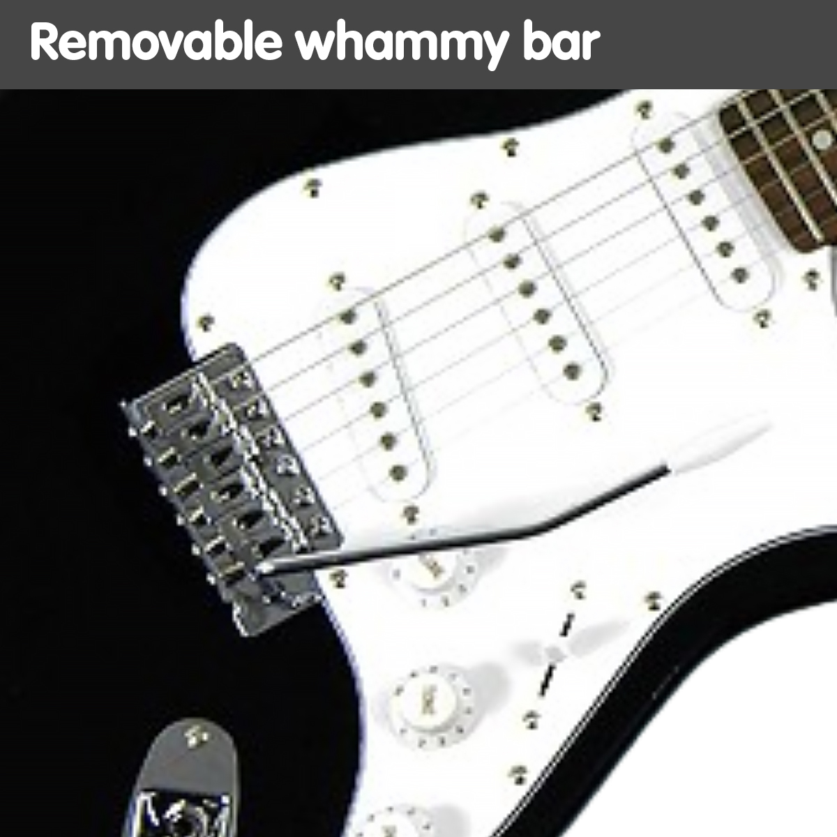 Karrera 39in Electric Guitar - Black โ image 5