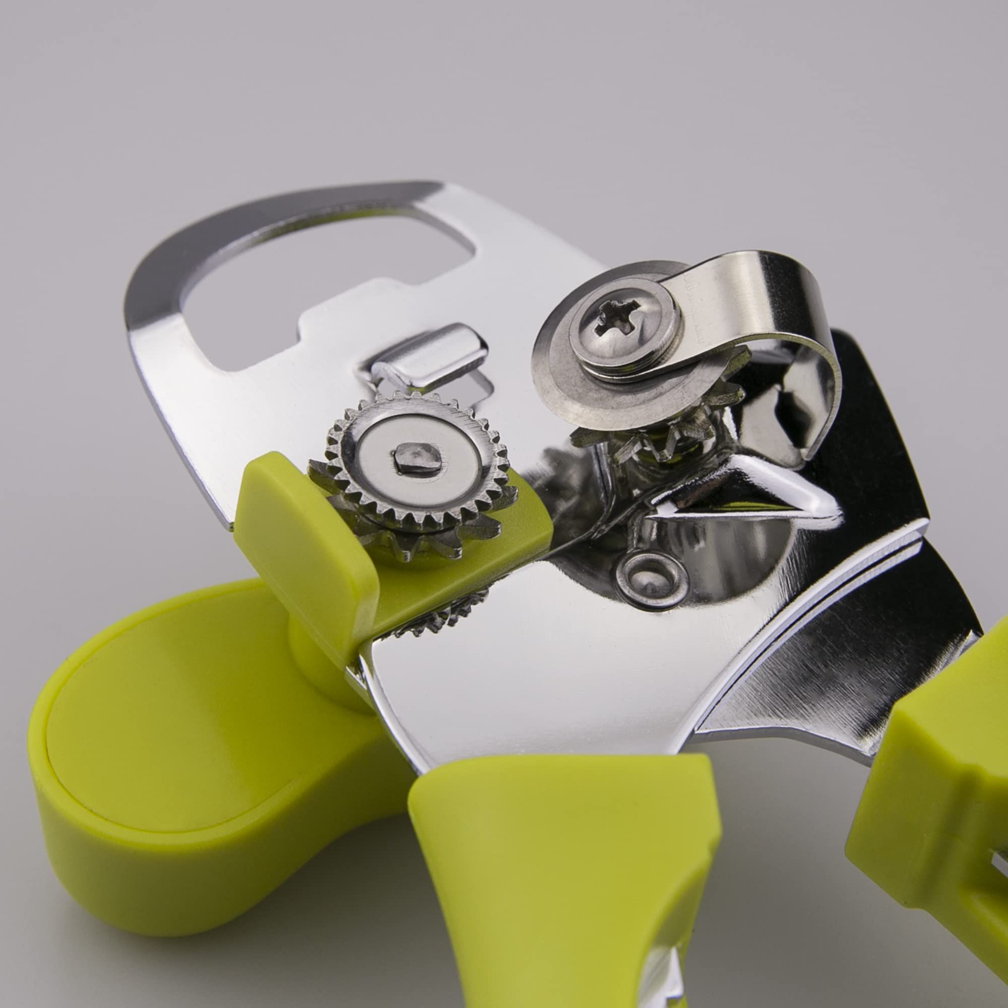 4-in-1 Stainless Steel Can Opener, Hand-Held Can Opener, Multifunctional, Sharp Blade, Labor-saving Handle, Easy To Grasp Green โ image 4