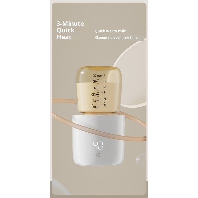 Baby Bottle Warmer Portable 3 Minutes Fast Milk Warmer for Travel with 4 Selectable Temperature & Burn Protection(white) — image 3