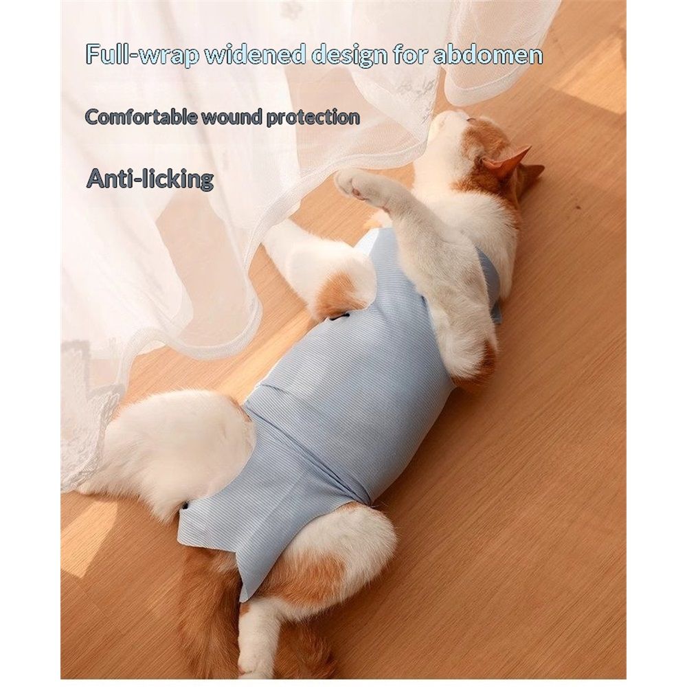 Cat Recovery Suit Anti Licking, Cats Surgery Recovery Suit Female Kitten Onesie After Spay, Cone of Shame Alternative, Post-Surgery Kitten Surgical Clothes for — image 3