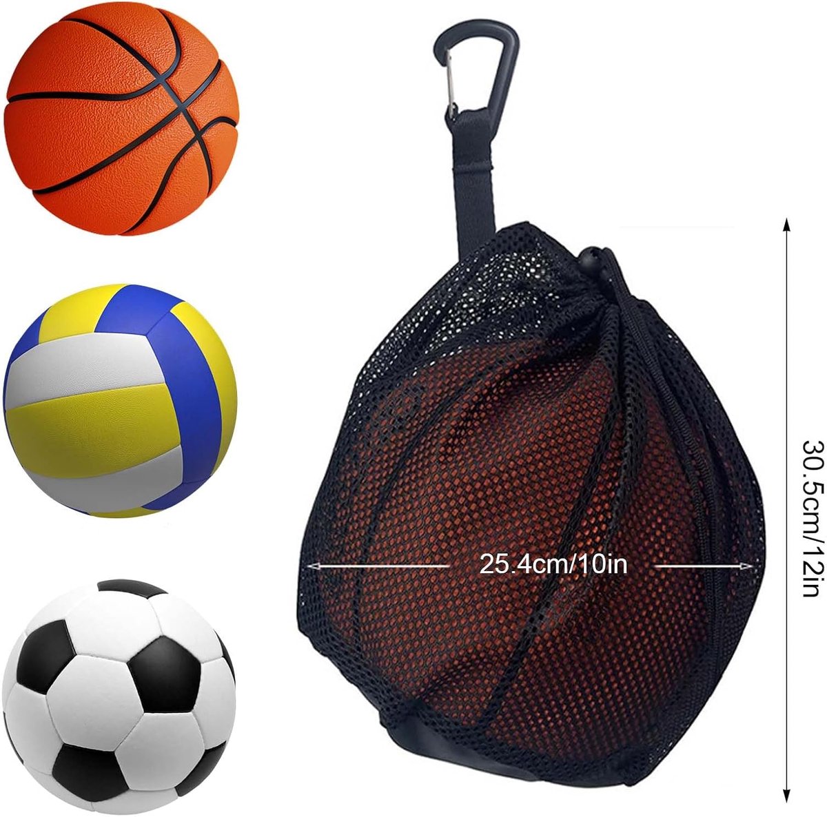 2 pieces - 16L - Basketball Mesh Bags - Ball Bags - portable mesh backpacks - basketball backpacks - football bags - sports bag - portable bag for basketball — image 2