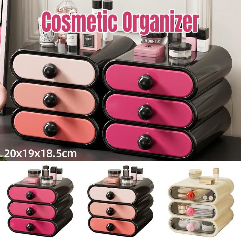 Drawer Cosmetic Organizer Desktop Storage Organizer for Makeup Desk Accessories - White โ image 2
