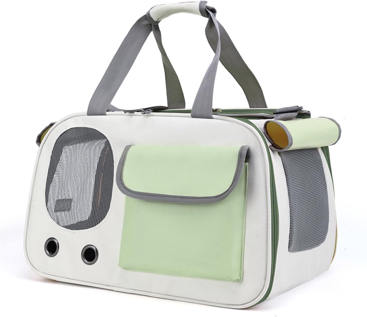 Cat and Dog Transport Bag - Travel Basket - Foldable Cat Transport Box - Cat Bag - Pet Carrier Bag with breathable holes and pockets - for medium-sized cats