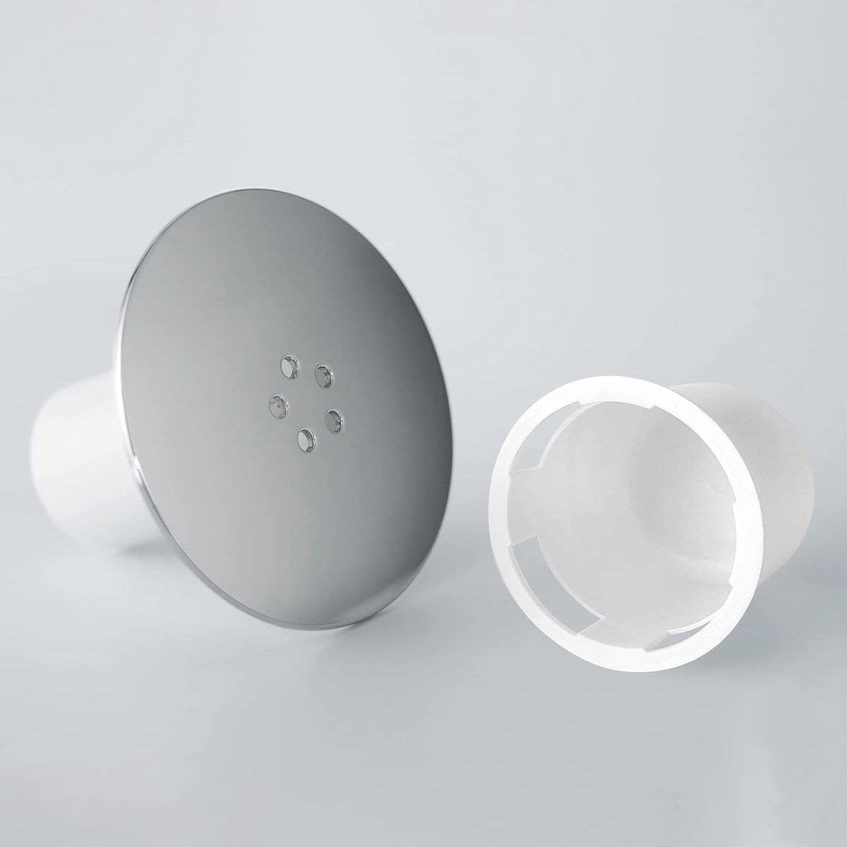 Shower Drain Cover - Chrome Shower Drain - Hair Drain Covers - 90 mm / 115 mm - Removable Top Piece - Fast Flow - Bathroom Drain - Bathroom — image 3