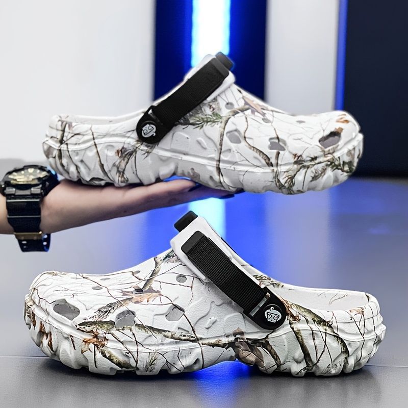 Men'S Summer Mules Beach Shoes Thick-Soled Mules EVA Shoes Anti-Slip Shoes - White - Size 38 — image 6