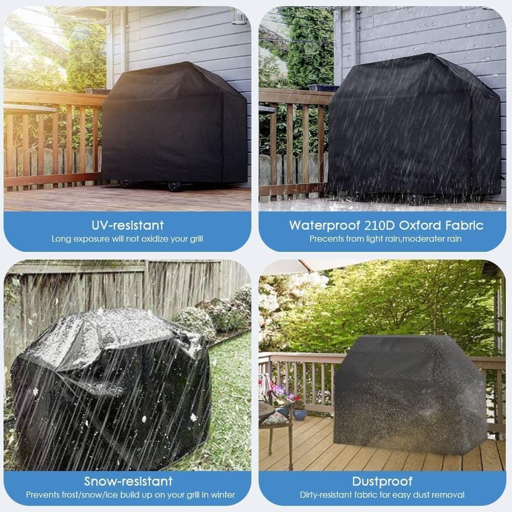 Waterproof Grill Cover 210D Oxford with UV Protection, 145 × 61 × 117 cm — image 6