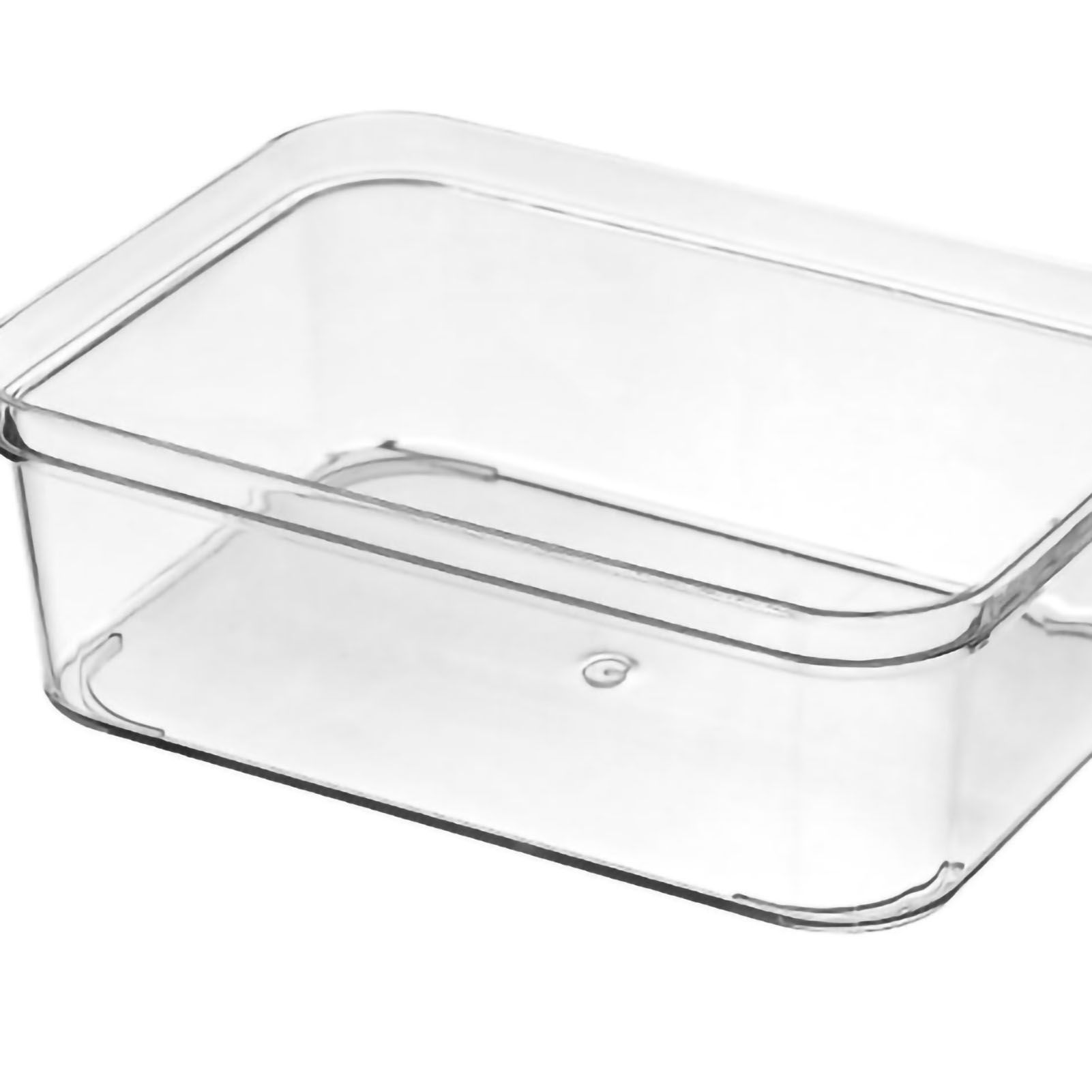 Drawer Storage Trays Durable Transparent Plastic Drawer Storage Divid Box for Kitchen Medium Square Box — image 5