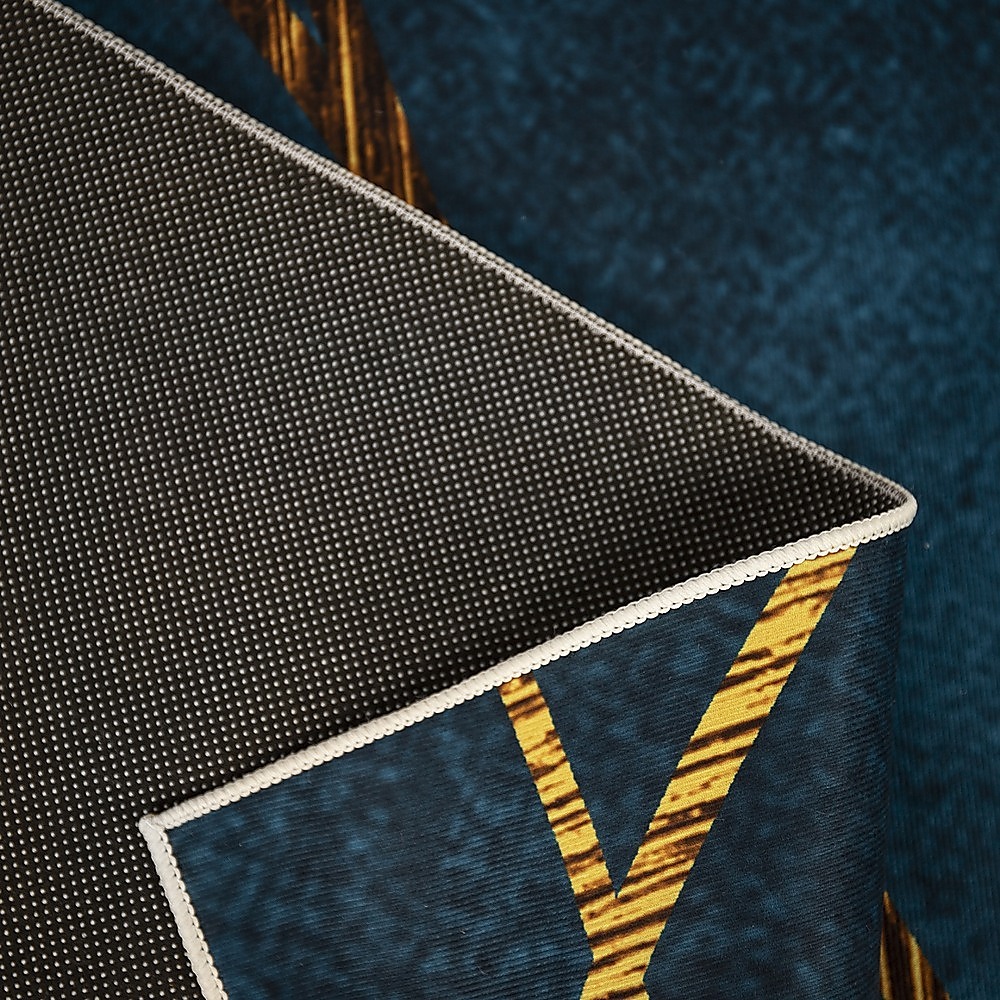 200x300cm Large Floor Blue Teal Rug – Modern Area Carpet for Bedroom & Lounge — image 6