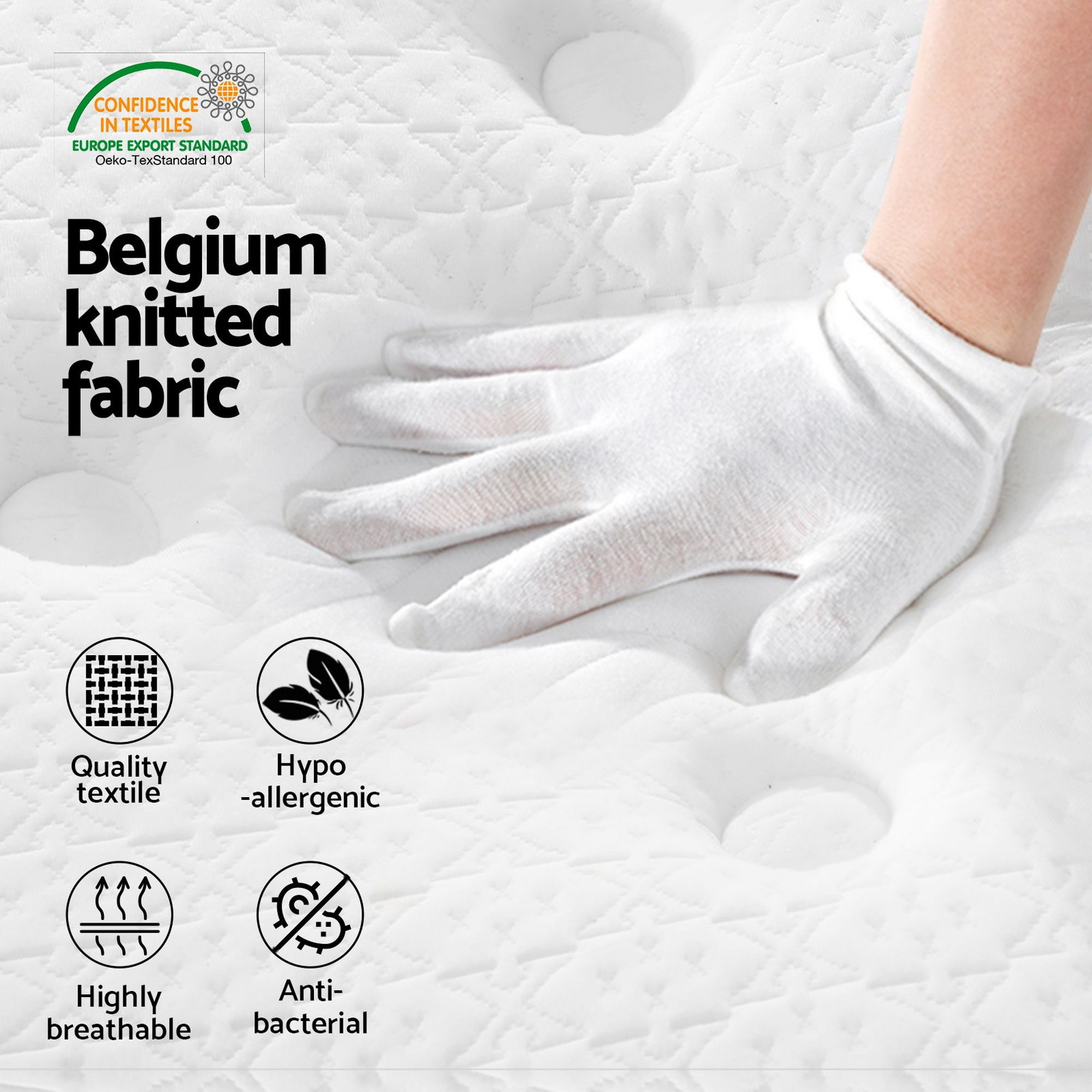 Giselle Bedding 21cm Mattress Euro Top Double โ image 3