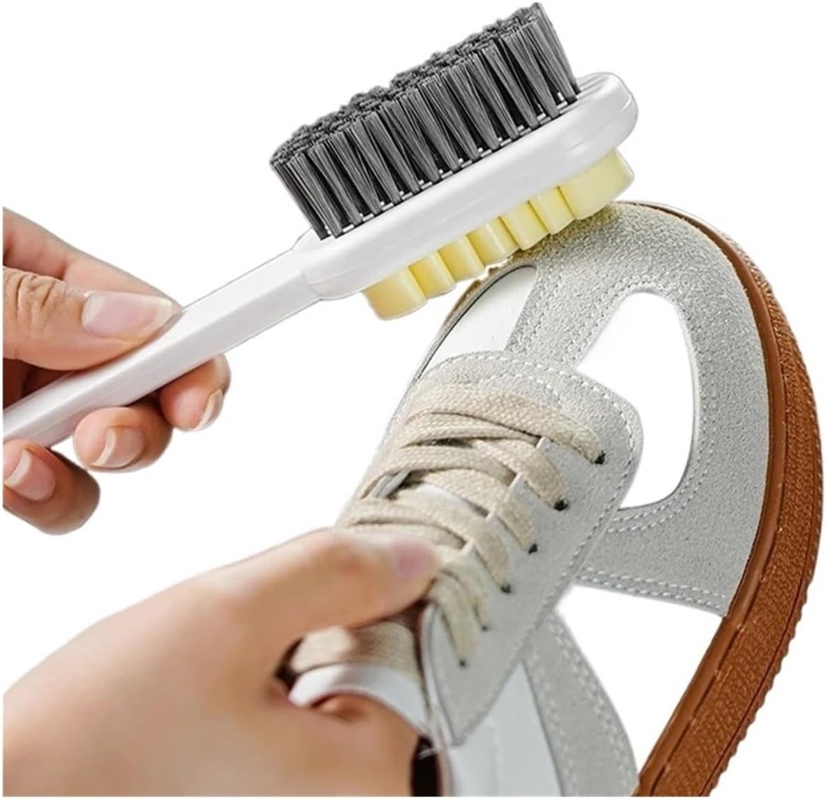 Shoe Brush - 2-in-1 Matte Shoe Brush - Soft Cleaning Brush - Silicone Brush - Provides optimal care for suede and leather shoes โ image 4
