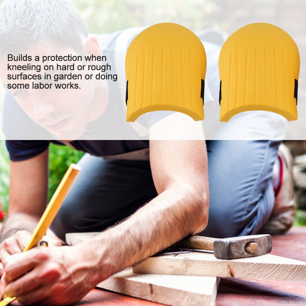 1 Pair of EVA Knee Pads Kneelet Protective Gear for Construction Gardening Flooring (Yellow) โ image 6