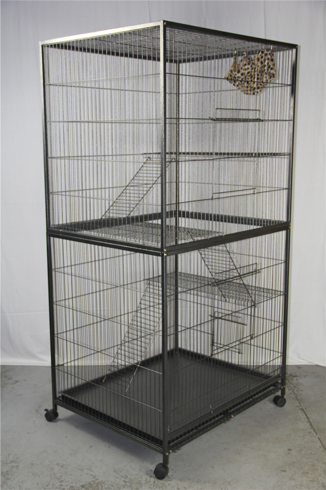 YES4PETS 3 X Platforms & 3 X Ladders For 180 cm Ferret Cat Bird Parrot Cage — image 2