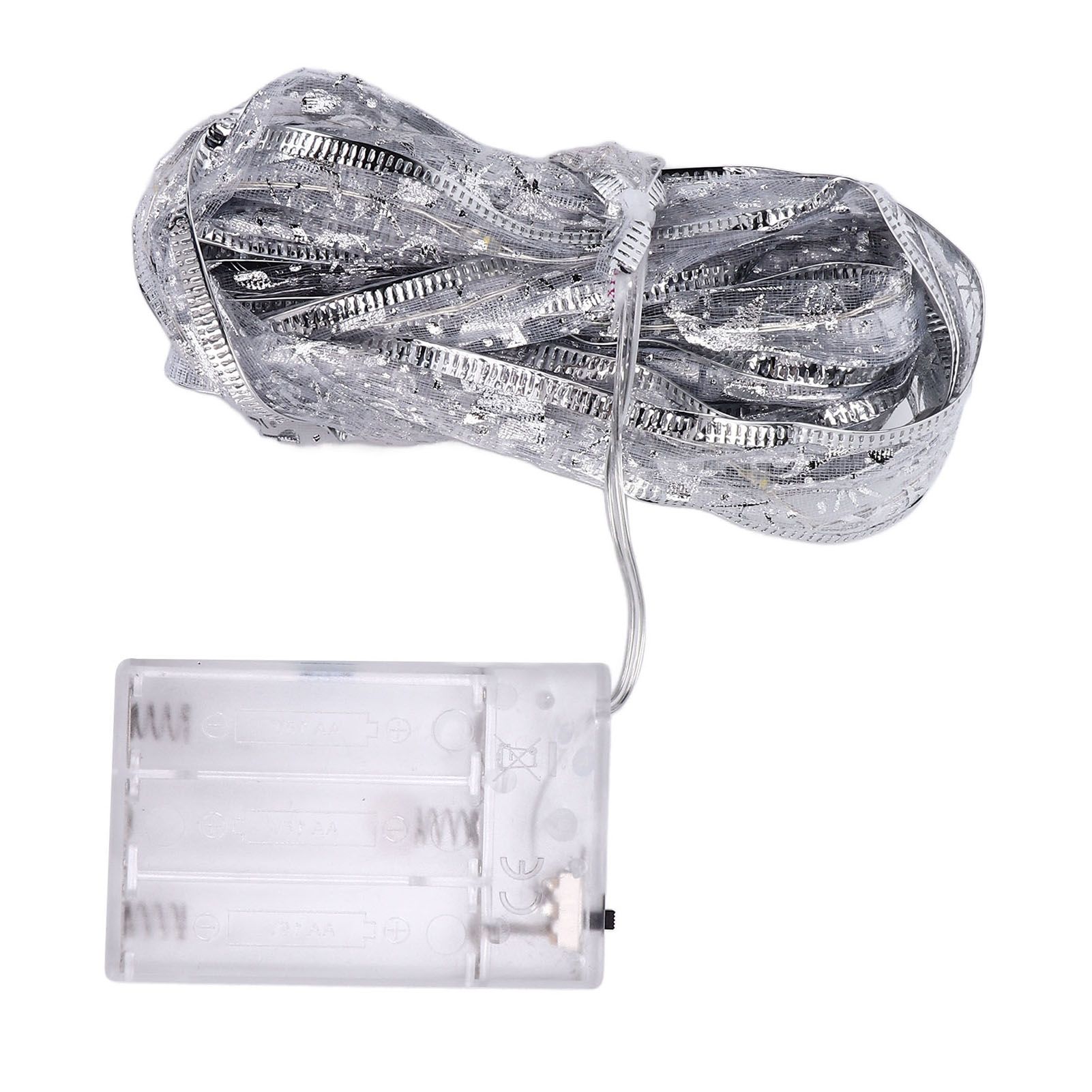 13.12ft LED Christmas Ribbon Light Waterproof Christmas Tree Decorative Light Silver Light RibbonColorful Light โ image 2