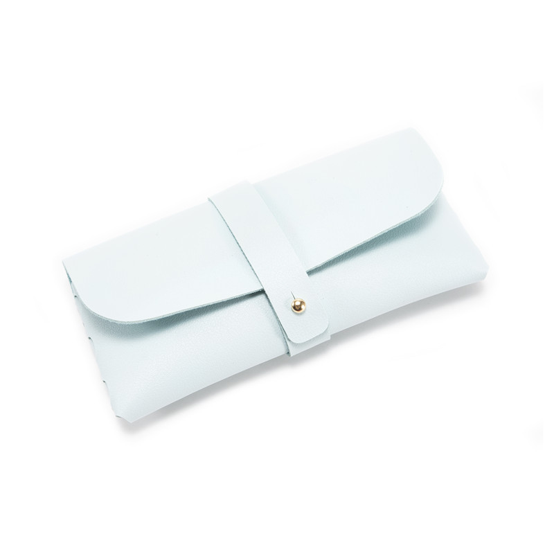 30-Piece sky blue Chic & Sleek PU Leather Soft Eyeglass Case - Protective Pouch for Sunglasses & Reading Glasses