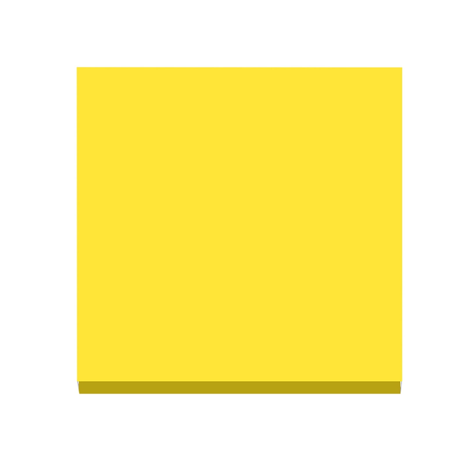 Premium 7.6 x 7.6 cm Sticky Notes Pad, Strong Adhesive Colourful Memo Pad, 100 Sheets for Office Home Reminders, Fluorescent Yellow