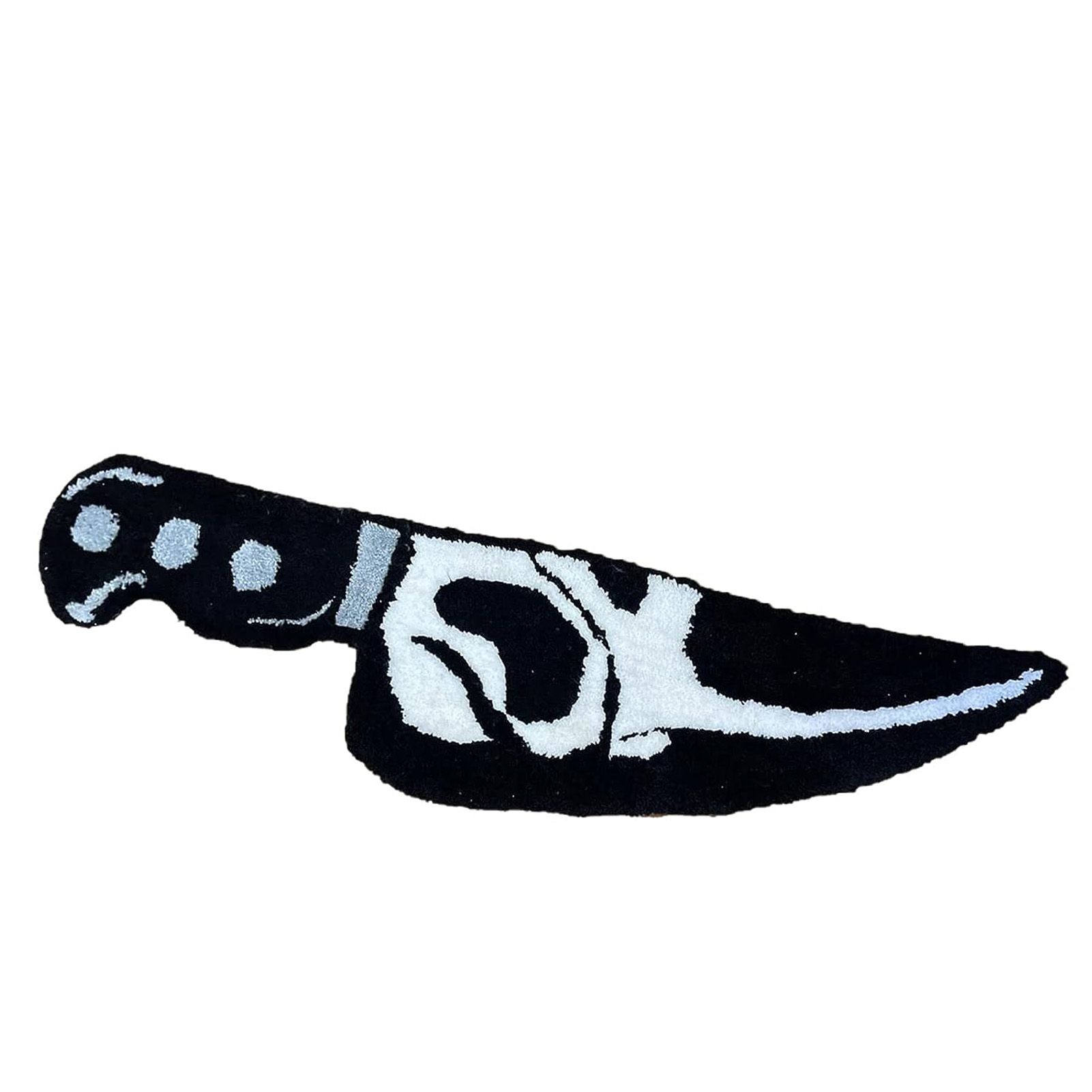 Skull Knife Carpet Horror Scary Scream Bedside Rug Wear Resistant Cashmere Home Welcome Decor 50.8CM โ image 2