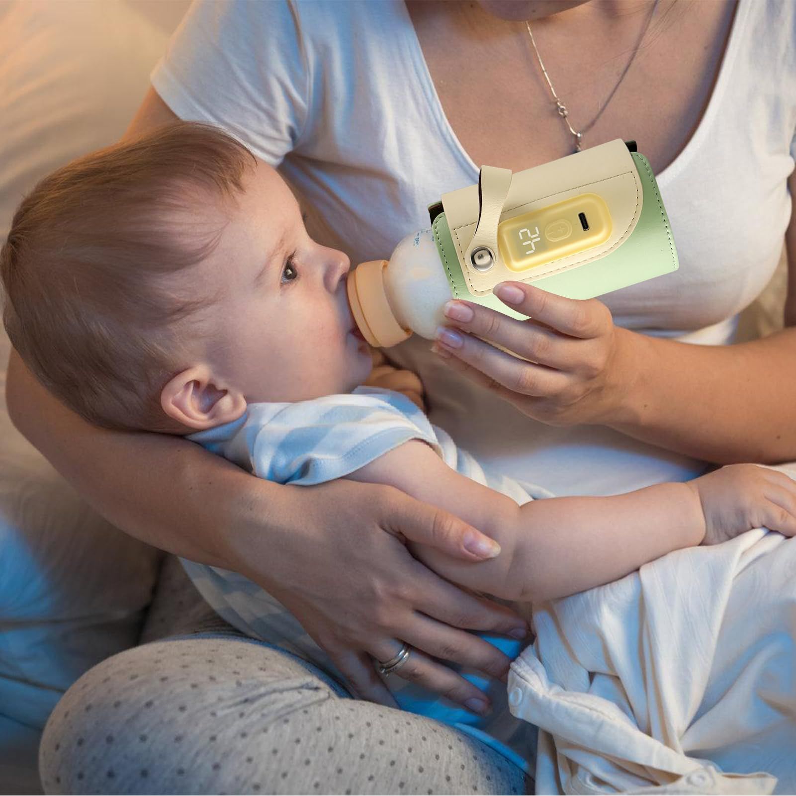 USB Bottle Warmer for Travel, Baby Bottle Warmer Portable Travel, Bottles Insulator Sleeve Rapid Heating Intelligent Nursing Bottle โ image 5