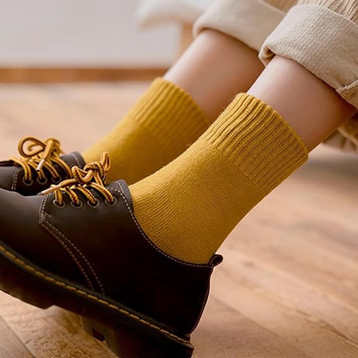 Warm winter socks for women - pack of 5 Pairs Thick Winter Socks - Thermal Men's Socks - extra thick warm socks - perfect birthday or Christmas gift - Non-slip — image 5